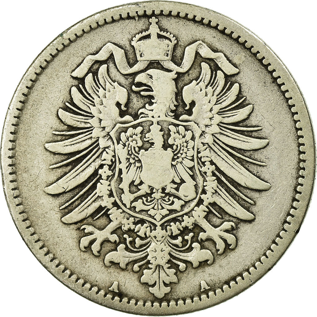 Coin, GERMANY - EMPIRE, Wilhelm I, Mark, 1874, Berlin, VF(20-25), Silver, KM:7