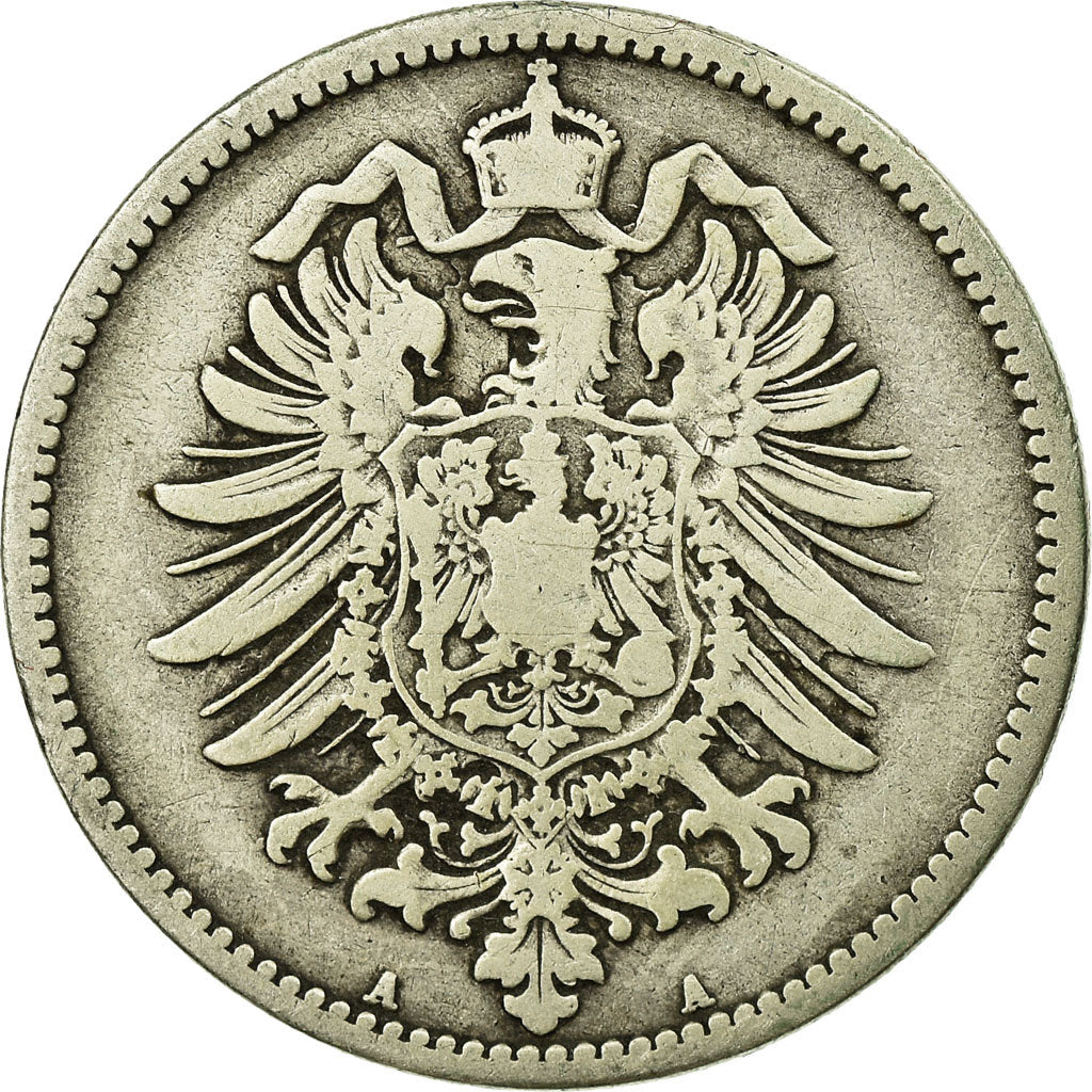 Moneta, GERMANIA - IMPERO, Wilhelm I, Mark, 1874, Berlin, MB, Argento, KM:7