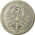 Coin, GERMANY - EMPIRE, Wilhelm I, Mark, 1874, Munich, VF(20-25), Silver, KM:7