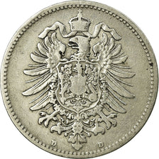 Coin, GERMANY - EMPIRE, Wilhelm I, Mark, 1874, Munich, VF(20-25), Silver, KM:7