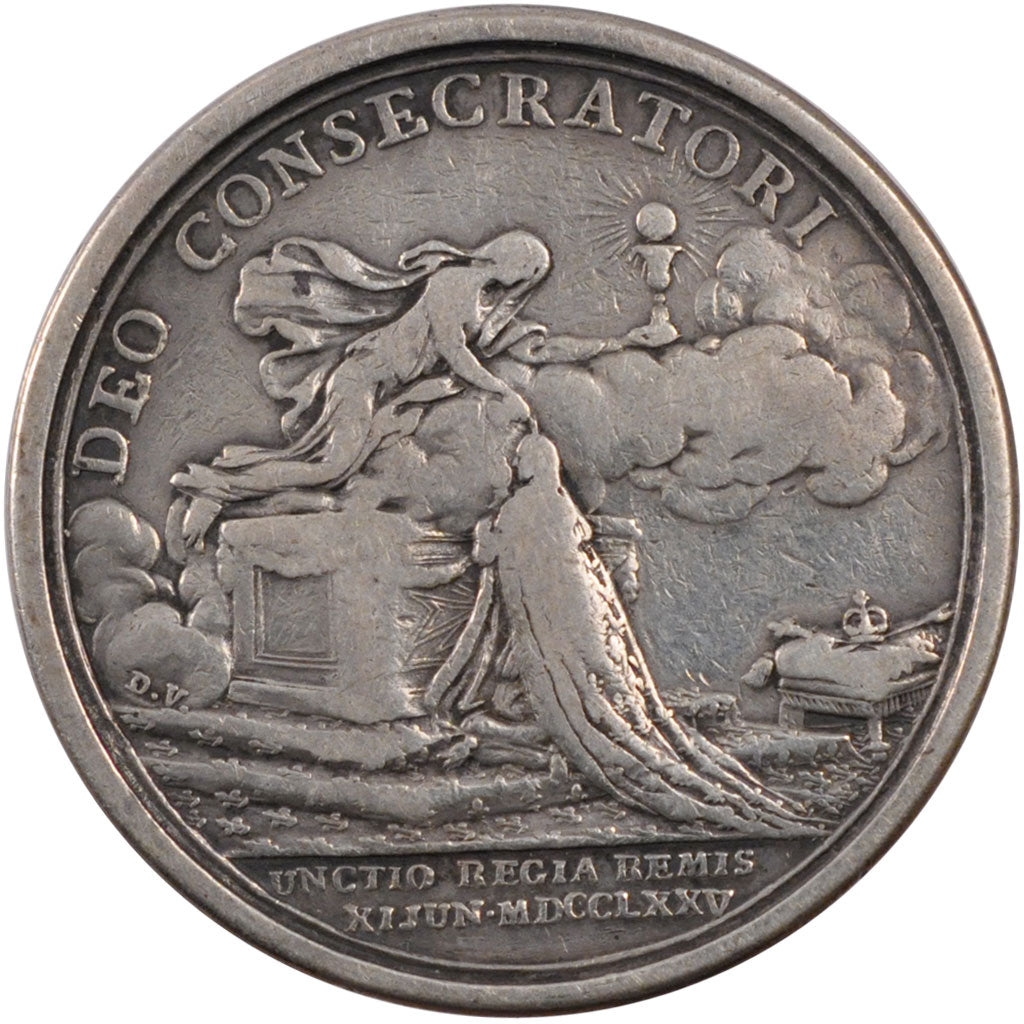 France, Royal, Token, 1775, EF(40-45), Silver, Feuardent #7914, 14.66