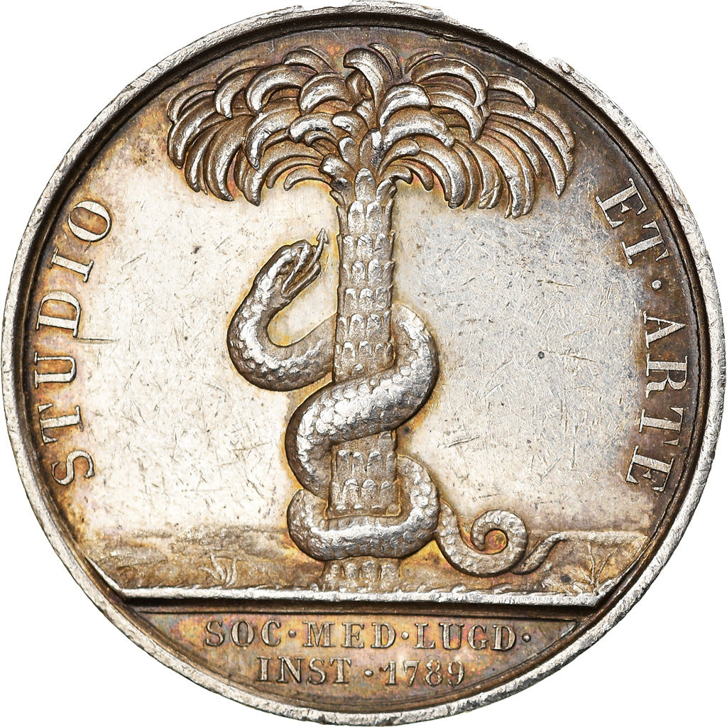 France, Token, Medicine, Société de Médecine de Lyon, Barre, AU(55-58)