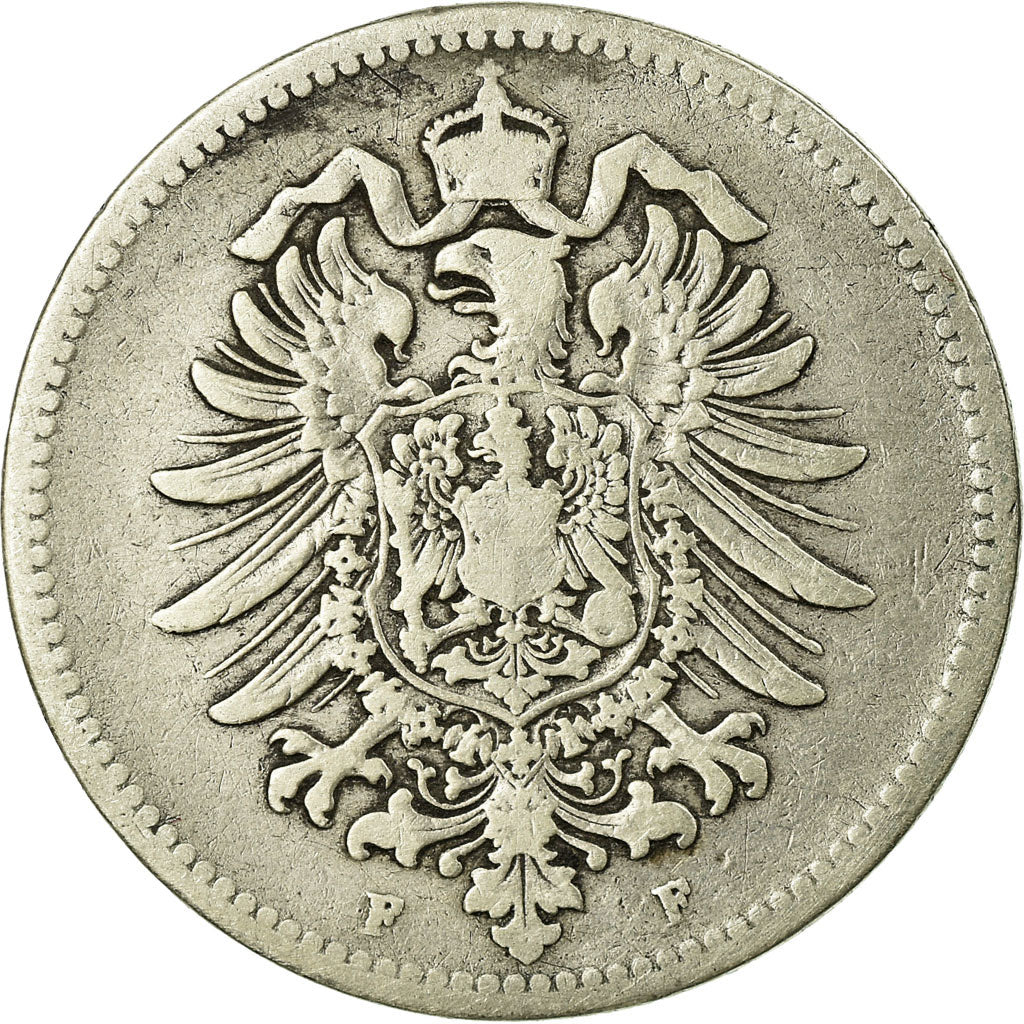 Coin, GERMANY - EMPIRE, Wilhelm I, Mark, 1874, Stuttgart, VF(20-25), Silver