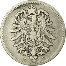 Coin, GERMANY - EMPIRE, Wilhelm I, Mark, 1874, Stuttgart, VF(20-25), Silver