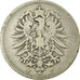 Coin, GERMANY - EMPIRE, Wilhelm I, Mark, 1874, Stuttgart, VF(20-25), Silver