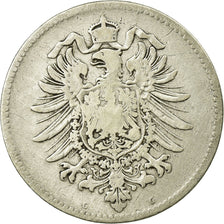 Coin, GERMANY - EMPIRE, Wilhelm I, Mark, 1874, Karlsruhe, VF(20-25), Silver