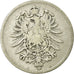 Coin, GERMANY - EMPIRE, Wilhelm I, Mark, 1874, Karlsruhe, VF(20-25), Silver