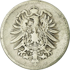 Coin, GERMANY - EMPIRE, Wilhelm I, Mark, 1874, Muldenhütten, VF(20-25), Silver