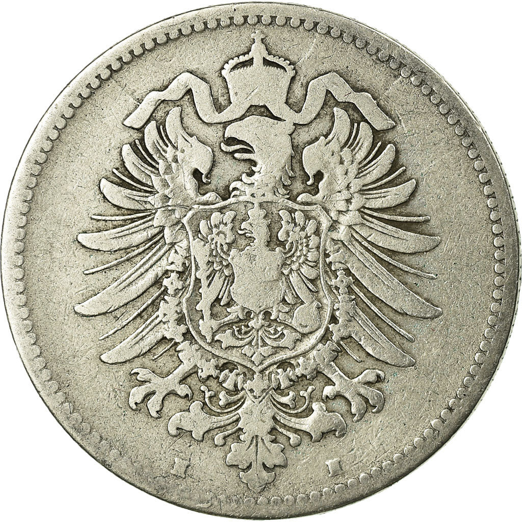 Coin, GERMANY - EMPIRE, Wilhelm I, Mark, 1874, Darmstadt, VF(20-25), Silver
