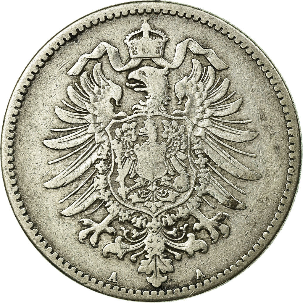 Moneta, GERMANIA - IMPERO, Wilhelm I, Mark, 1875, Berlin, MB, Argento, KM:7