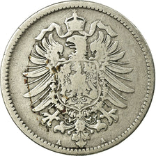 Coin, GERMANY - EMPIRE, Wilhelm I, Mark, 1875, Berlin, VF(20-25), Silver, KM:7