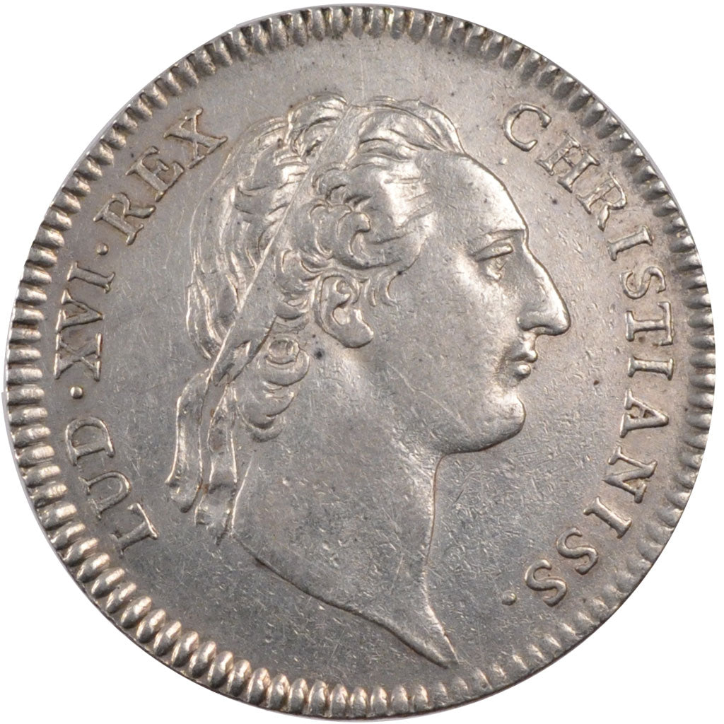 France, Royal, Token, 1775, AU(55-58), Silver, Feuardent #894, 7.05