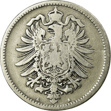 Coin, GERMANY - EMPIRE, Wilhelm I, Mark, 1875, Berlin, VF(20-25), Silver, KM:7
