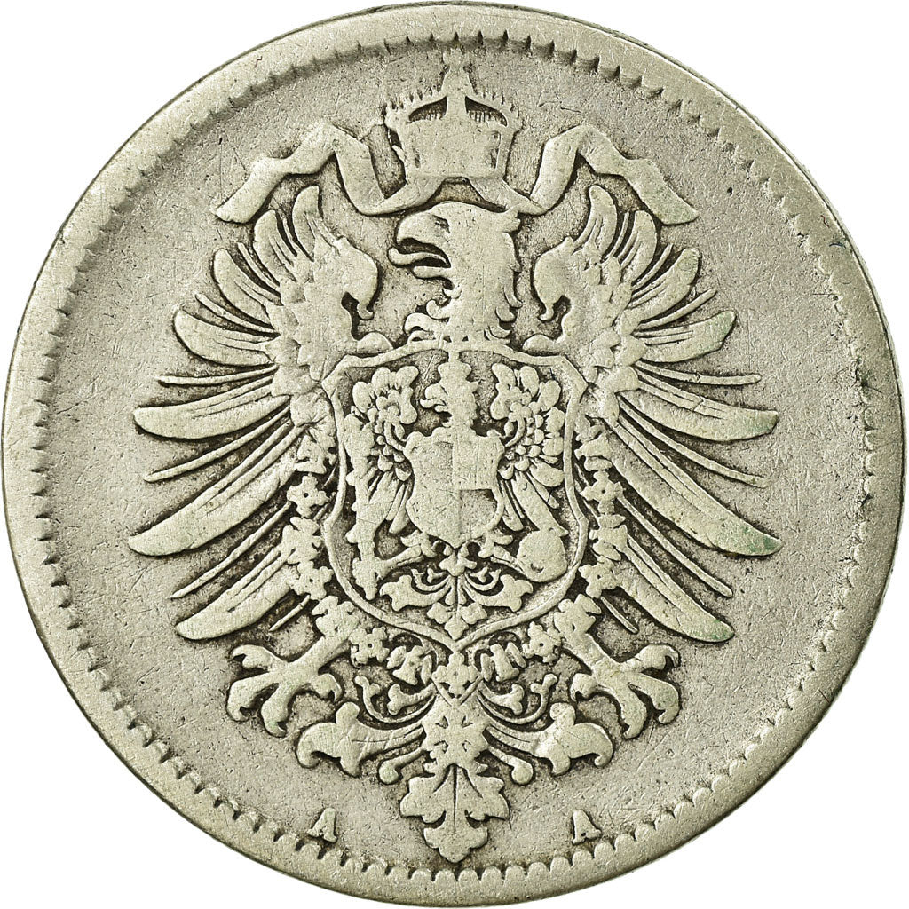 Moneta, GERMANIA - IMPERO, Wilhelm I, Mark, 1875, Berlin, MB, Argento, KM:7