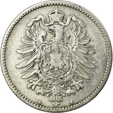 Coin, GERMANY - EMPIRE, Wilhelm I, Mark, 1875, Berlin, VF(20-25), Silver, KM:7