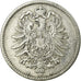 Coin, GERMANY - EMPIRE, Wilhelm I, Mark, 1875, Berlin, VF(20-25), Silver, KM:7