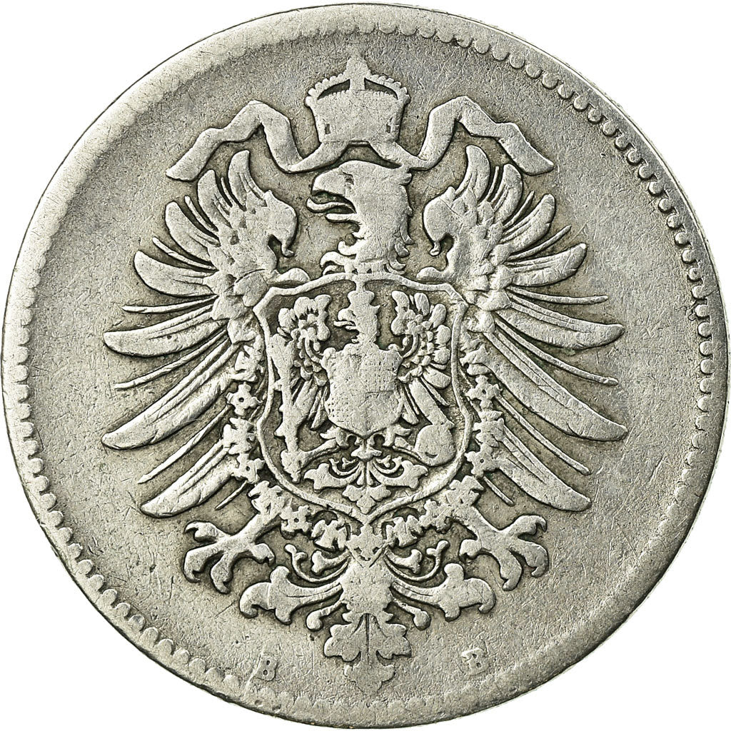 Coin, GERMANY - EMPIRE, Wilhelm I, Mark, 1875, Vienne, VF(20-25), Silver, KM:7
