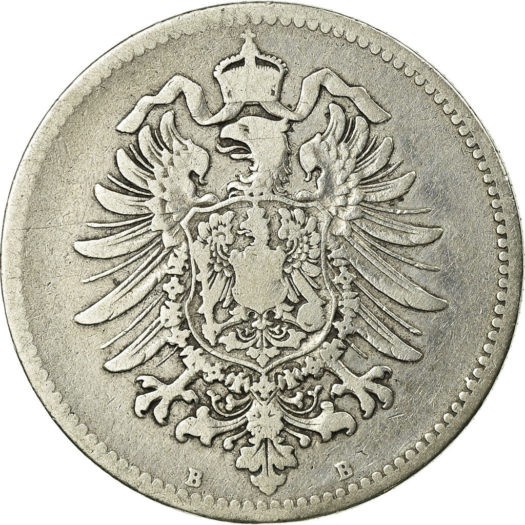 Coin, GERMANY - EMPIRE, Wilhelm I, Mark, 1875, Vienne, VF(20-25), Silver, KM:7