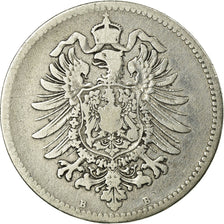 Coin, GERMANY - EMPIRE, Wilhelm I, Mark, 1875, Vienne, VF(20-25), Silver, KM:7