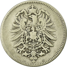 Coin, GERMANY - EMPIRE, Wilhelm I, Mark, 1875, Vienne, VF(20-25), Silver, KM:7