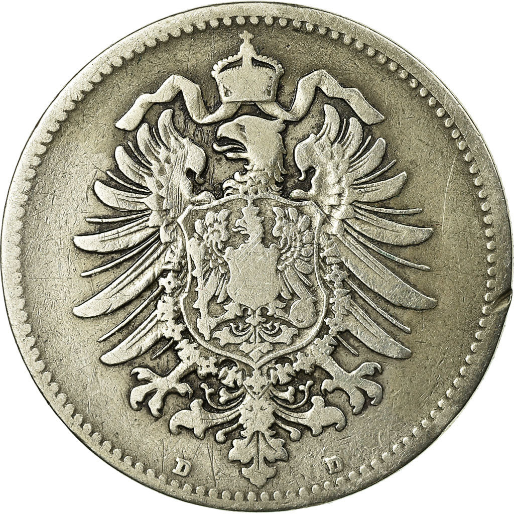 Münze, GERMANY - EMPIRE, Wilhelm I, Mark, 1875, Munich, S, Silber, KM:7