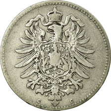 Coin, GERMANY - EMPIRE, Wilhelm I, Mark, 1875, Frankfurt, VF(20-25), Silver