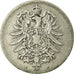 Monnaie, GERMANY - EMPIRE, Wilhelm I, Mark, 1875, Frankfurt, TB, Argent, KM:7