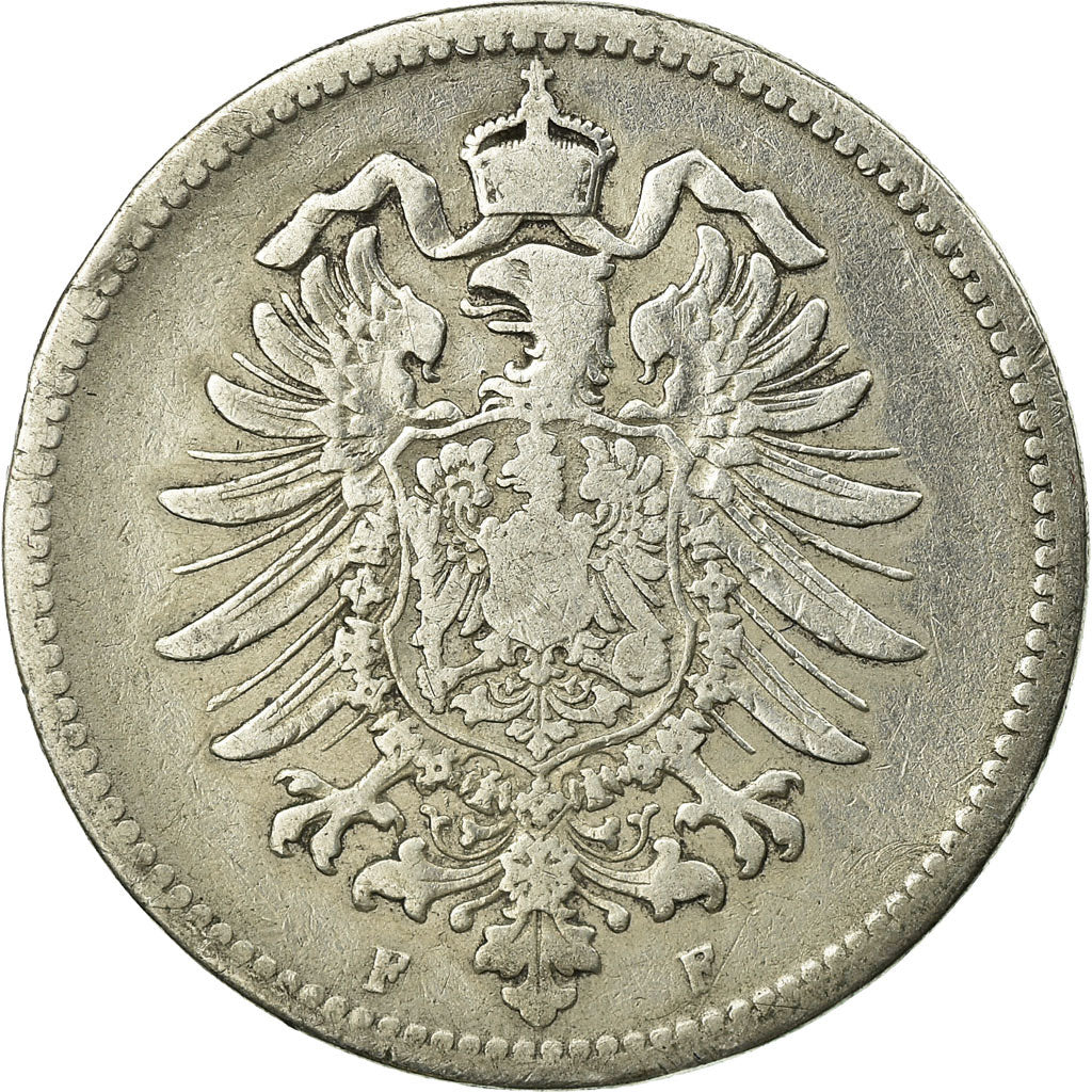 Coin, GERMANY - EMPIRE, Wilhelm I, Mark, 1875, Stuttgart, VF(20-25), Silver