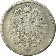 Coin, GERMANY - EMPIRE, Wilhelm I, Mark, 1875, Stuttgart, VF(20-25), Silver