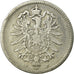 Coin, GERMANY - EMPIRE, Wilhelm I, Mark, 1875, Stuttgart, VF(20-25), Silver