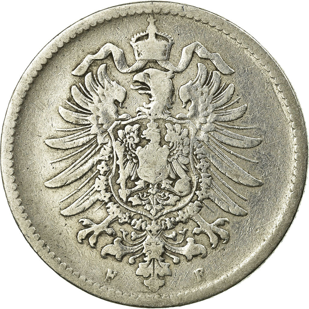 Coin, GERMANY - EMPIRE, Wilhelm I, Mark, 1875, Stuttgart, VF(20-25), Silver