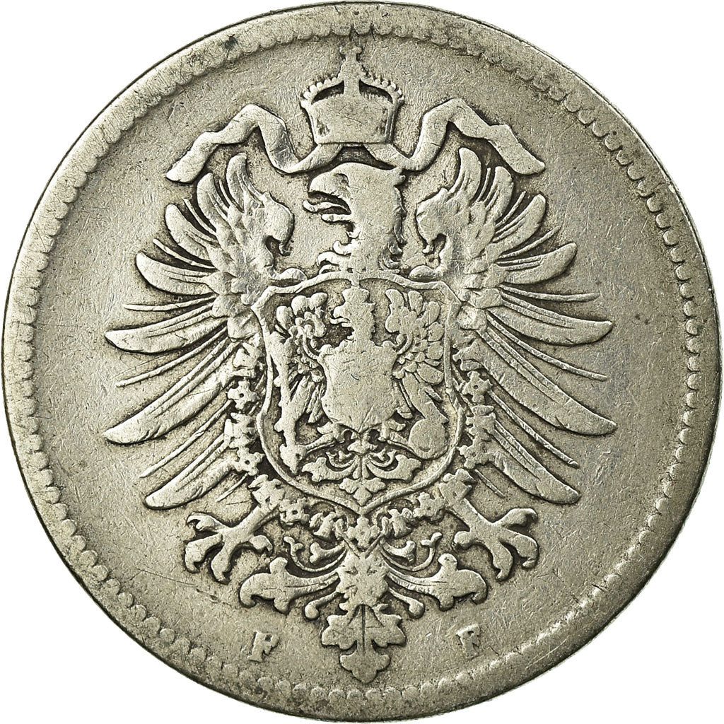 Coin, GERMANY - EMPIRE, Wilhelm I, Mark, 1875, Stuttgart, VF(20-25), Silver