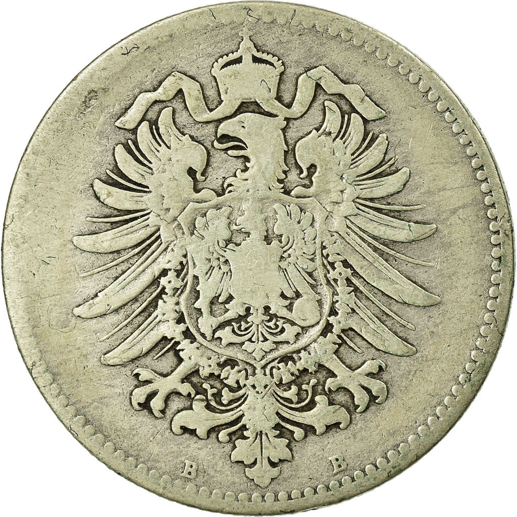 Coin, GERMANY - EMPIRE, Wilhelm I, Mark, 1875, Vienne, VF(20-25), Silver, KM:7