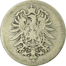 Coin, GERMANY - EMPIRE, Wilhelm I, Mark, 1875, Vienne, VF(20-25), Silver, KM:7