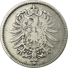 Coin, GERMANY - EMPIRE, Wilhelm I, Mark, 1875, Hambourg, VF(20-25), Silver, KM:7