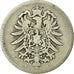 Coin, GERMANY - EMPIRE, Wilhelm I, Mark, 1875, Darmstadt, F(12-15), Silver, KM:7