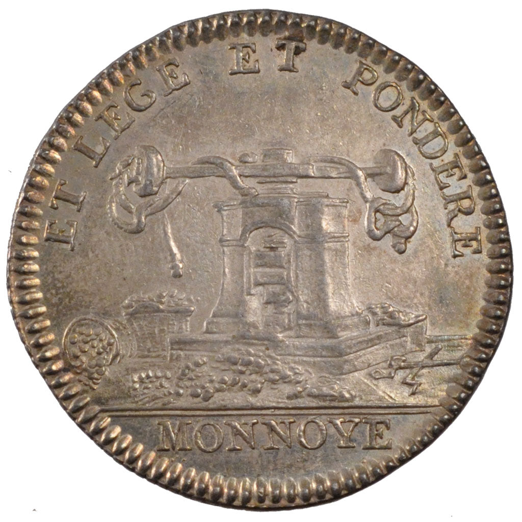 France, Royal, Token, MS(60-62), Silver, Feuardent #2222, 8.60