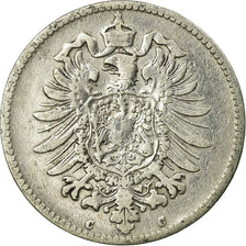 Coin, GERMANY - EMPIRE, Wilhelm I, Mark, 1876, Frankfurt, VF(20-25), Silver