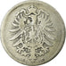 Moneda, ALEMANIA - IMPERIO, Wilhelm I, Mark, 1876, Frankfurt, BC+, Plata, KM:7