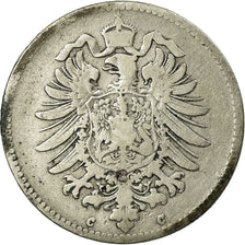 Coin, GERMANY - EMPIRE, Wilhelm I, Mark, 1876, Frankfurt, VF(20-25), Silver