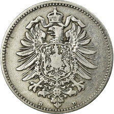 Coin, GERMANY - EMPIRE, Wilhelm I, Mark, 1876, Munich, VF(20-25), Silver, KM:7