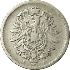 Coin, GERMANY - EMPIRE, Wilhelm I, Mark, 1876, Stuttgart, VF(20-25), Silver