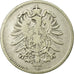 Coin, GERMANY - EMPIRE, Wilhelm I, Mark, 1876, Karlsruhe, VF(20-25), Silver