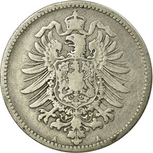 Coin, GERMANY - EMPIRE, Wilhelm I, Mark, 1880, Berlin, VF(20-25), Silver, KM:7