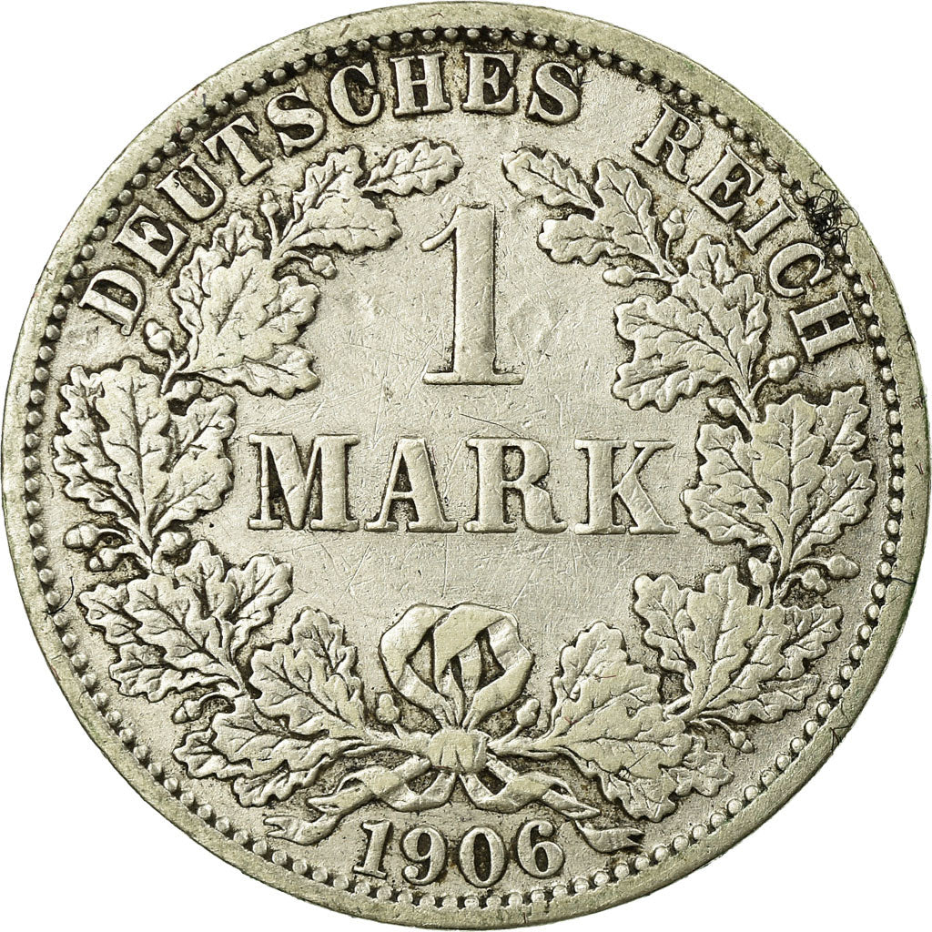 Coin, GERMANY - EMPIRE, Wilhelm II, Mark, 1906, Berlin, EF(40-45), Silver, KM:14