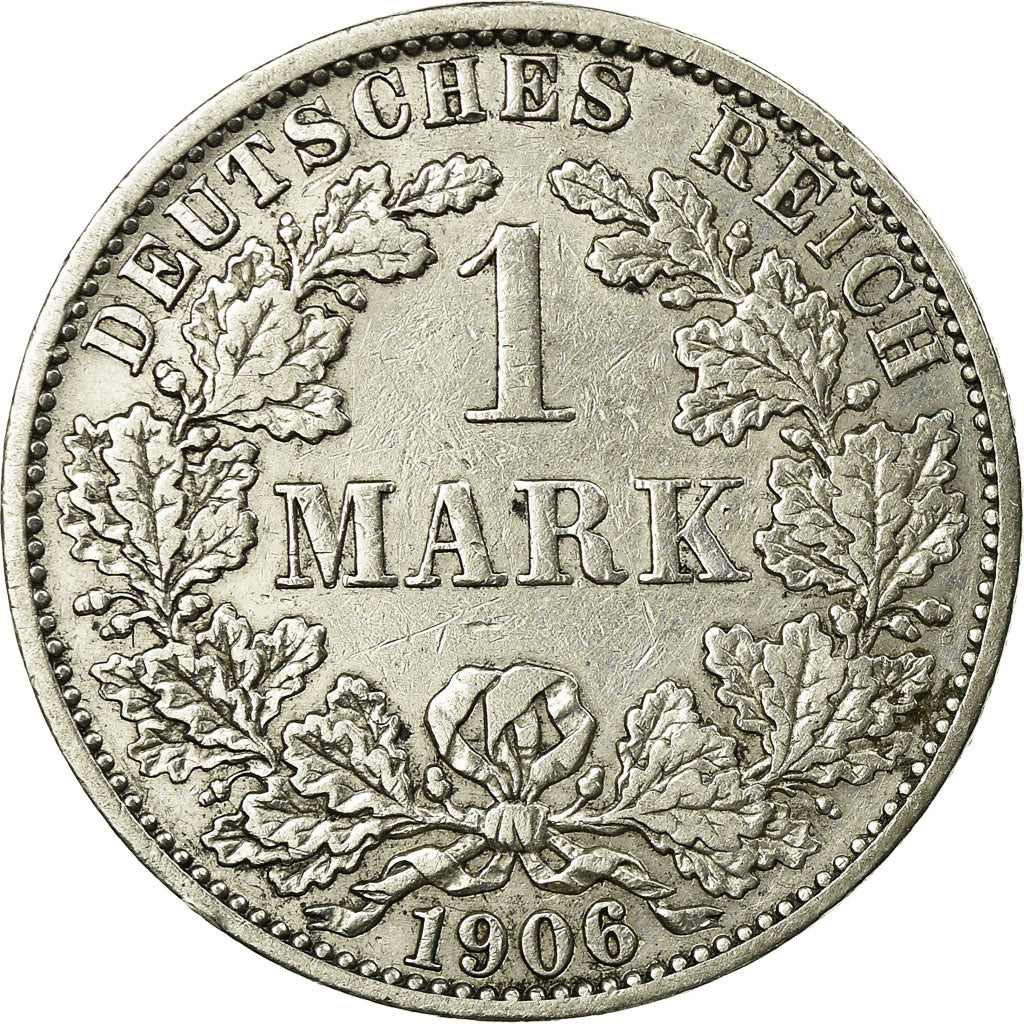 Coin, GERMANY - EMPIRE, Wilhelm II, Mark, 1906, Berlin, EF(40-45), Silver, KM:14