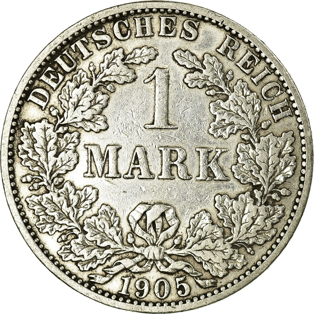 Coin, GERMANY - EMPIRE, Wilhelm II, Mark, 1905, Berlin, EF(40-45), Silver, KM:14