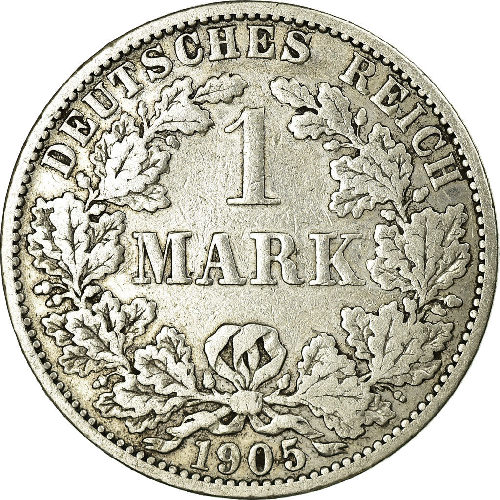 Coin, GERMANY - EMPIRE, Wilhelm II, Mark, 1905, Berlin, EF(40-45), Silver, KM:14