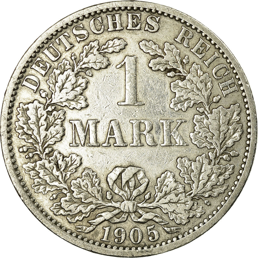 Coin, GERMANY - EMPIRE, Wilhelm II, Mark, 1905, Berlin, EF(40-45), Silver, KM:14