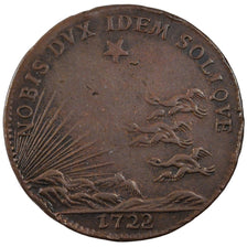 France, Royal, Token, 1722, AU(50-53), Copper, Feuardent #9905, 9.02